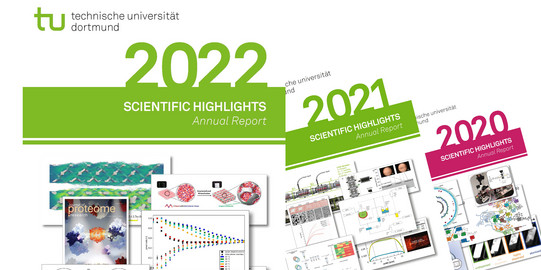 Drei Titelseiten der letzten Broschüren 2018-2020
