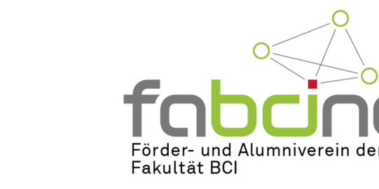 fabcing Logo Schriftzug in grau, Buchstaben b, c und i in grün abgesetzt