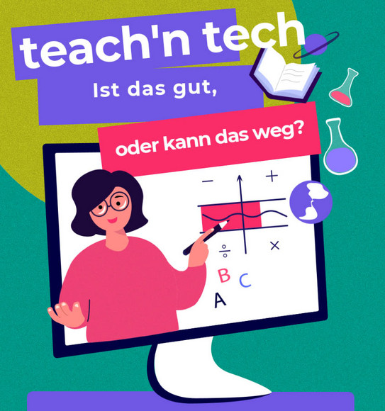 Drawing of a woman on a computer screen