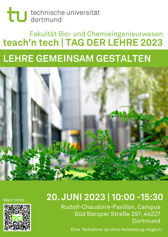 Lehre gemeinsam gestalten - teach'n tech | TAG DER LEHRE 2023 - 20. JUNI 2023 | 10:00 -15:30