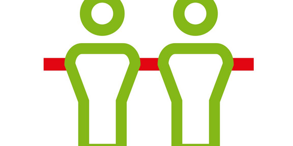 Das Logo der Startelf: 2 Fußball Tischkicker-Figuren
