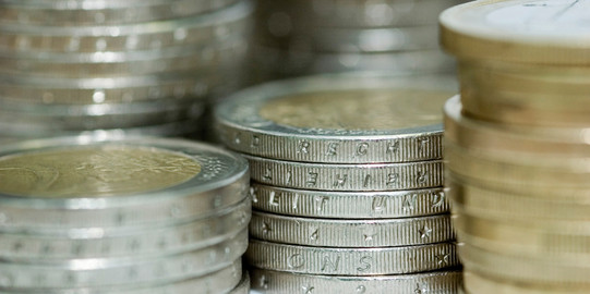 stacked euro coins